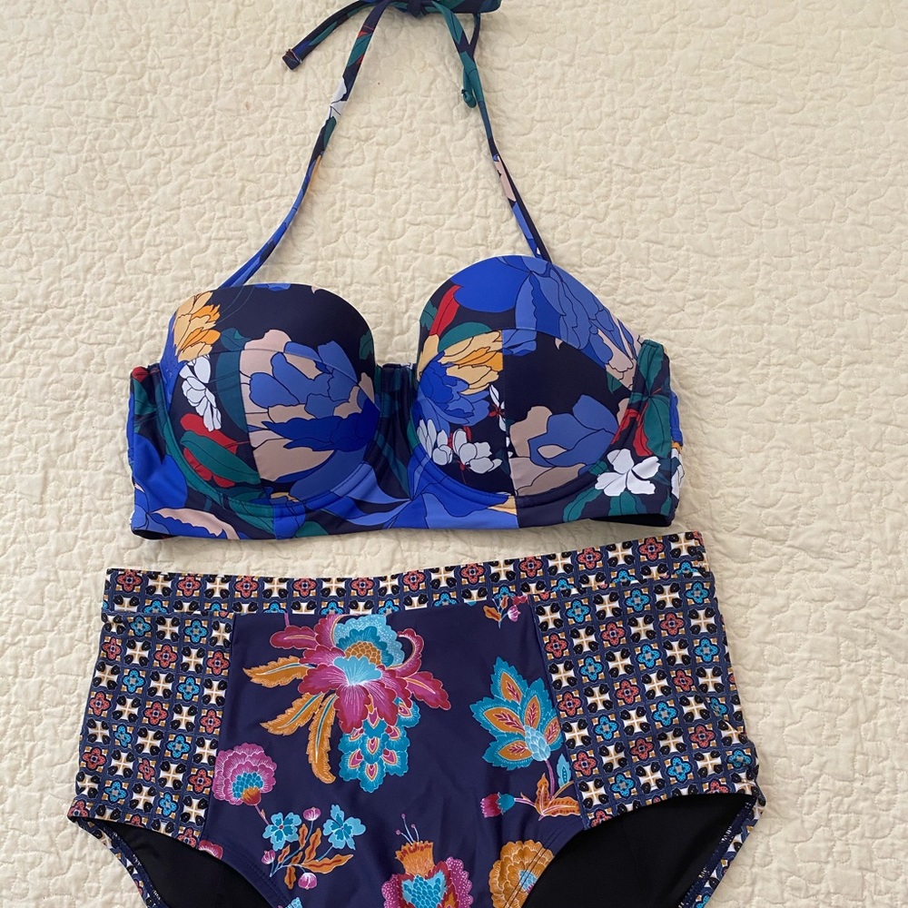 Coastal Blue Two Piece bathing suit